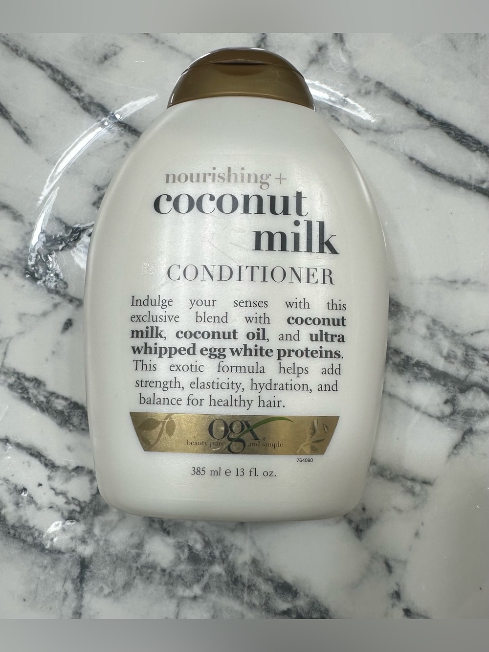 OGX Coconut Milk Conditioner - White Bottle with Gold Cap NEW